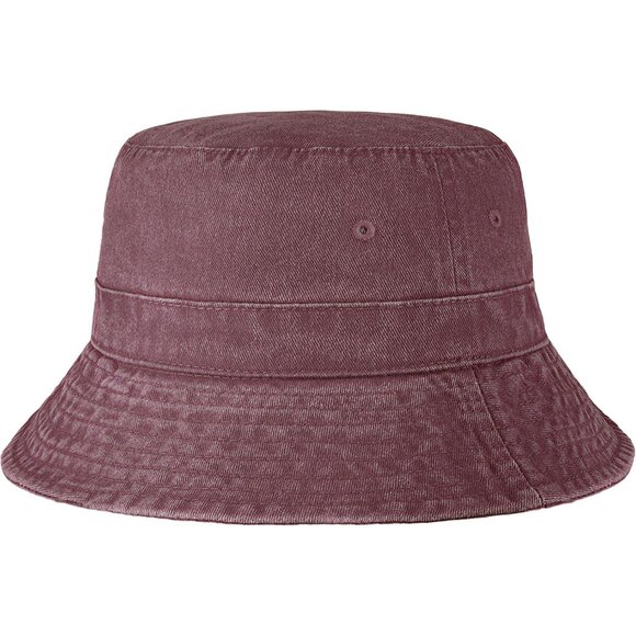EVERYDAY Cotton Style Bucket Hat Unisex Trendy - Berry - Picture 1 of 6